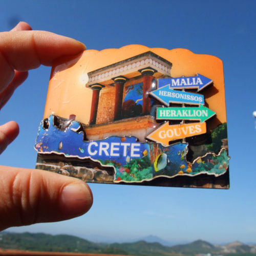 希腊当地购买冰箱贴 多款 克里特岛 CRETE 木质 小驴子 教堂