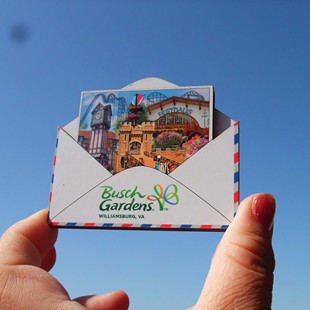 美国当地购买冰箱贴 弗吉尼亚州 威廉斯堡市 BUSCH GARDENS