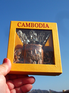 柬埔寨当地购买纪念品 摆盘 水果叉 多款 金属 CAMBODIA