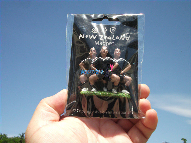 NEW ZEALAND LOCAL REFRIGERATOR STICKERS NEW ZEALAND RUGBY BLACK TEAM HAS PACKAGED HAND LETTER MAORI WAR DANCE