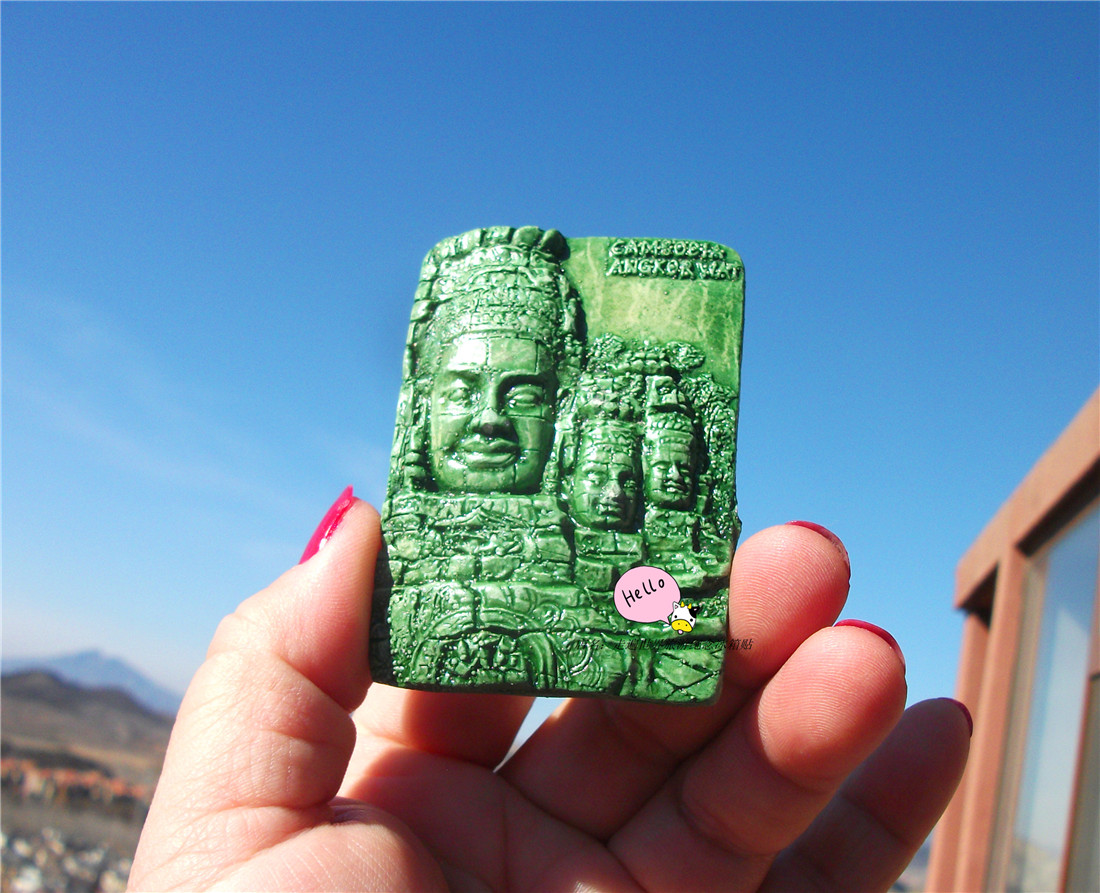 CAMBODIA LOCAL BUY FRIDGE MAGNETS ANGKOR WAT AND A VARIETY OF ETERNAL SMILE CAMBODIA SOUVENIRS