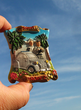 法国当地购买冰箱贴 圣佩特罗 SAINT TROPEZ 书卷式