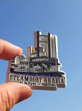 美国当地购买冰箱贴 STEAMBOAT ARABIA