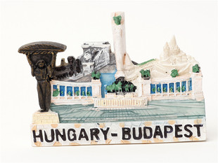 世界旅游纪念冰箱贴 匈牙利 布达佩斯 自由女神 渔人堡 英雄广场