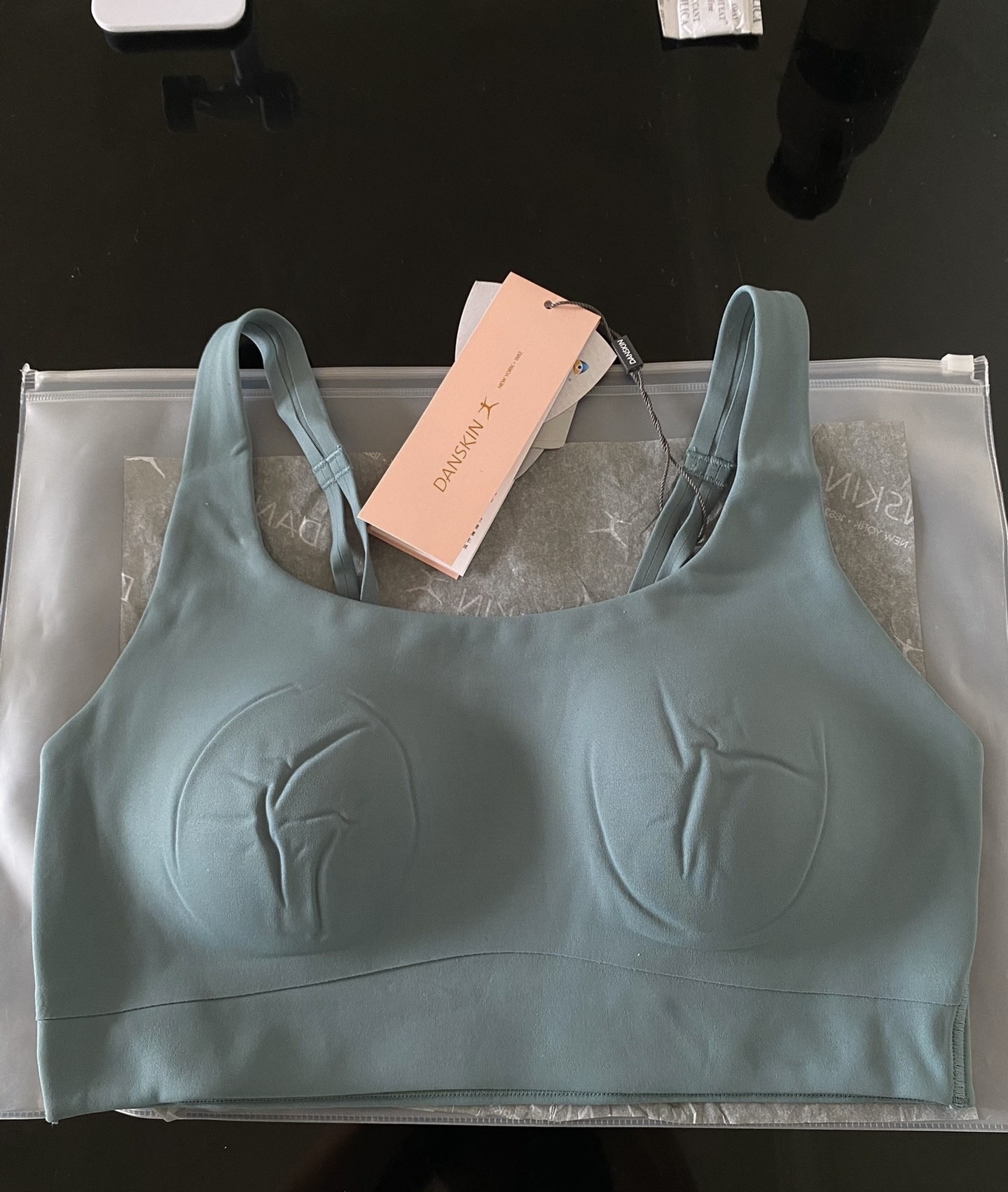 国内代购Danskin单shi竞一体式棉花糖运动内衣文胸