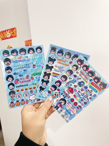 张小能原创转印贴五月天荧光棒贴纸UV水晶贴演唱会周边diy周边