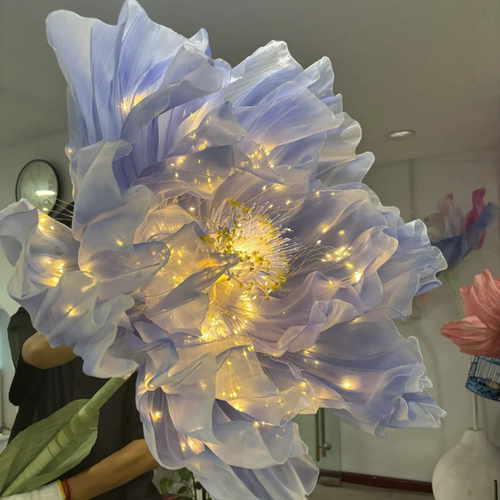 电动感应开合巨型满天星仿真花