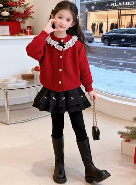 女童打底裤2026新款秋冬儿童冬季裤裙假两件一体女孩加绒加厚裙子