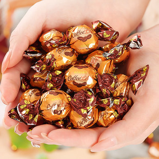 乌克兰进口牛奶咖啡味太妃糖巧克力糖果原装ROSHEN如胜小蜜蜂软糖