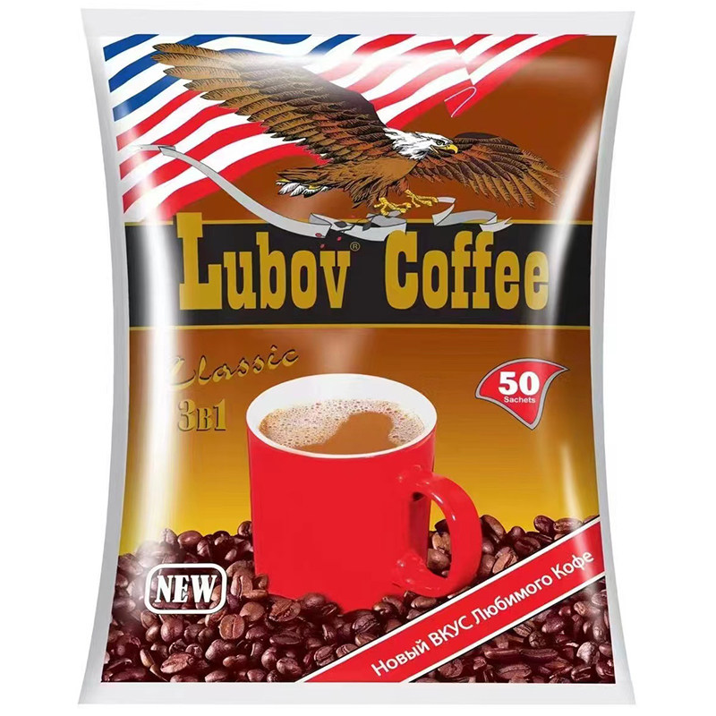 马来西亚进口咖啡金鹰牌三合一