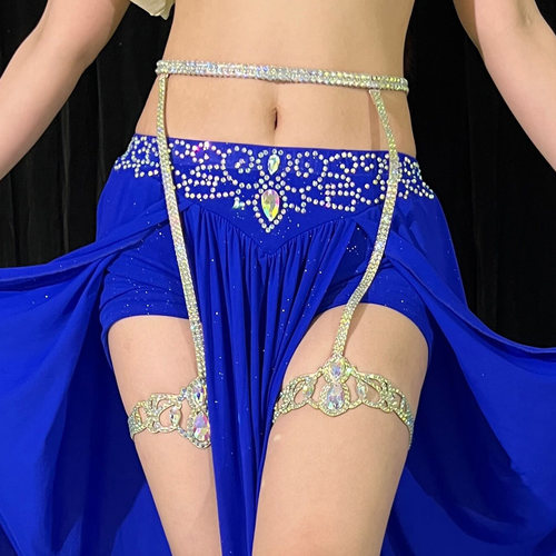 舞娘肚皮舞腰链腿环配饰百搭东方舞表演出服配饰可拆式腿链脚链