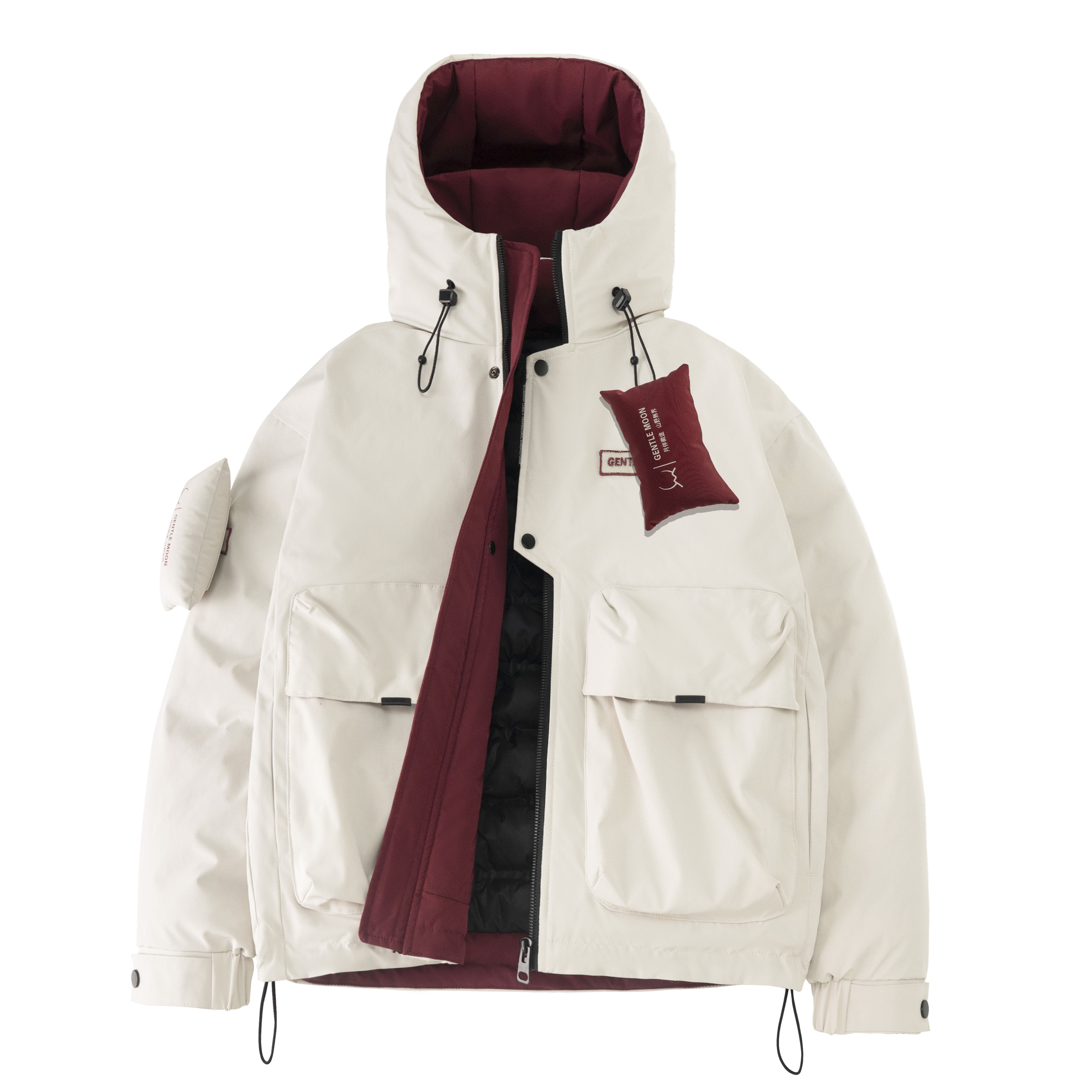 冬趣【解“鸭”包】羊毛绒滑雪派克服加厚连帽外套男女可拆卸配件,男装,夹克,淘宝优惠券,粉丝福利购,淘宝优惠卷