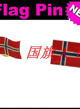 商务会展 挪威 国旗徽章 金属胸针 Norway FLAG PIN