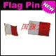 FLAG 商务会展 PIN 金属胸针 Malta 马耳他 国旗徽章