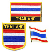 thailand 徽章 flag patch 172 臂章 pin 泰国国旗布贴 国徽徽章