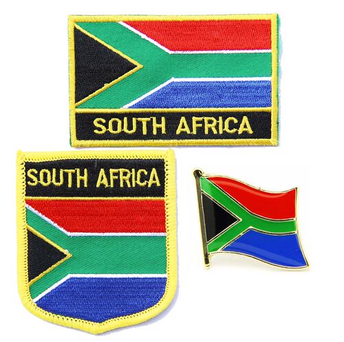136 south africa FLAG PIN PATCH南非国旗布贴 臂章 徽章 肩章