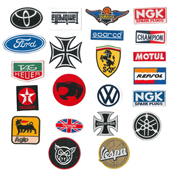 臂章 车标 赛车 2025 patch 赛道日 Car 刺绣布贴 Racing 外贸