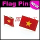 FLAG 商务会展 PIN 金属胸针 vietnam 越南 国旗徽章