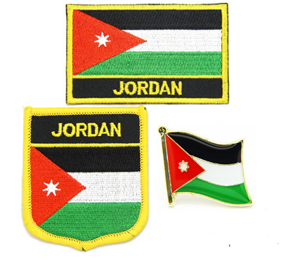 约旦国旗布贴徽章肩章刺绣袖章