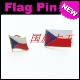 捷克 Rep. 国旗徽章 商务会展 金属胸针 Czech FLAG PIN
