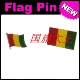 FLAG 商务会展 PIN 金属胸针 Guinea 几内亚 国旗徽章