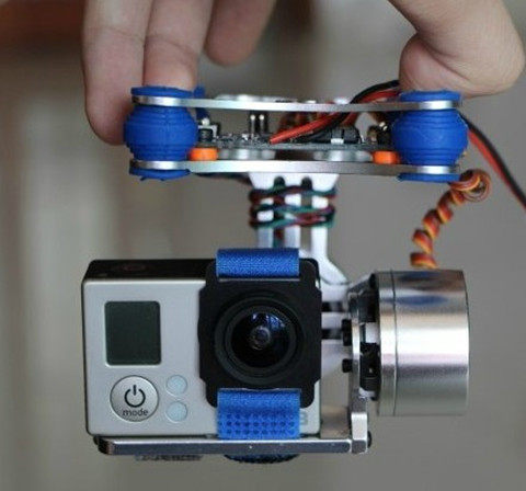 航拍FPV专用 Gopro3 狗3无刷云台 Gopro两轴无刷云台 DJI精灵用