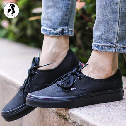 【金小姐】VANS低帮黑色Authentic帆布鞋板鞋男鞋女鞋VN-0EE3BKA