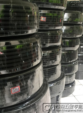 黑色塑料阻燃波纹管彩色PP聚丙烯穿线管 PVC软管AD13 100米/卷