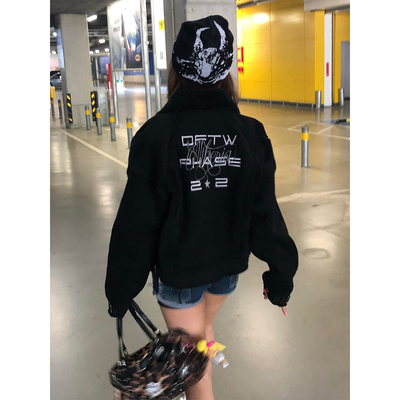 【免费试穿】美式黑色羊羔绒外套