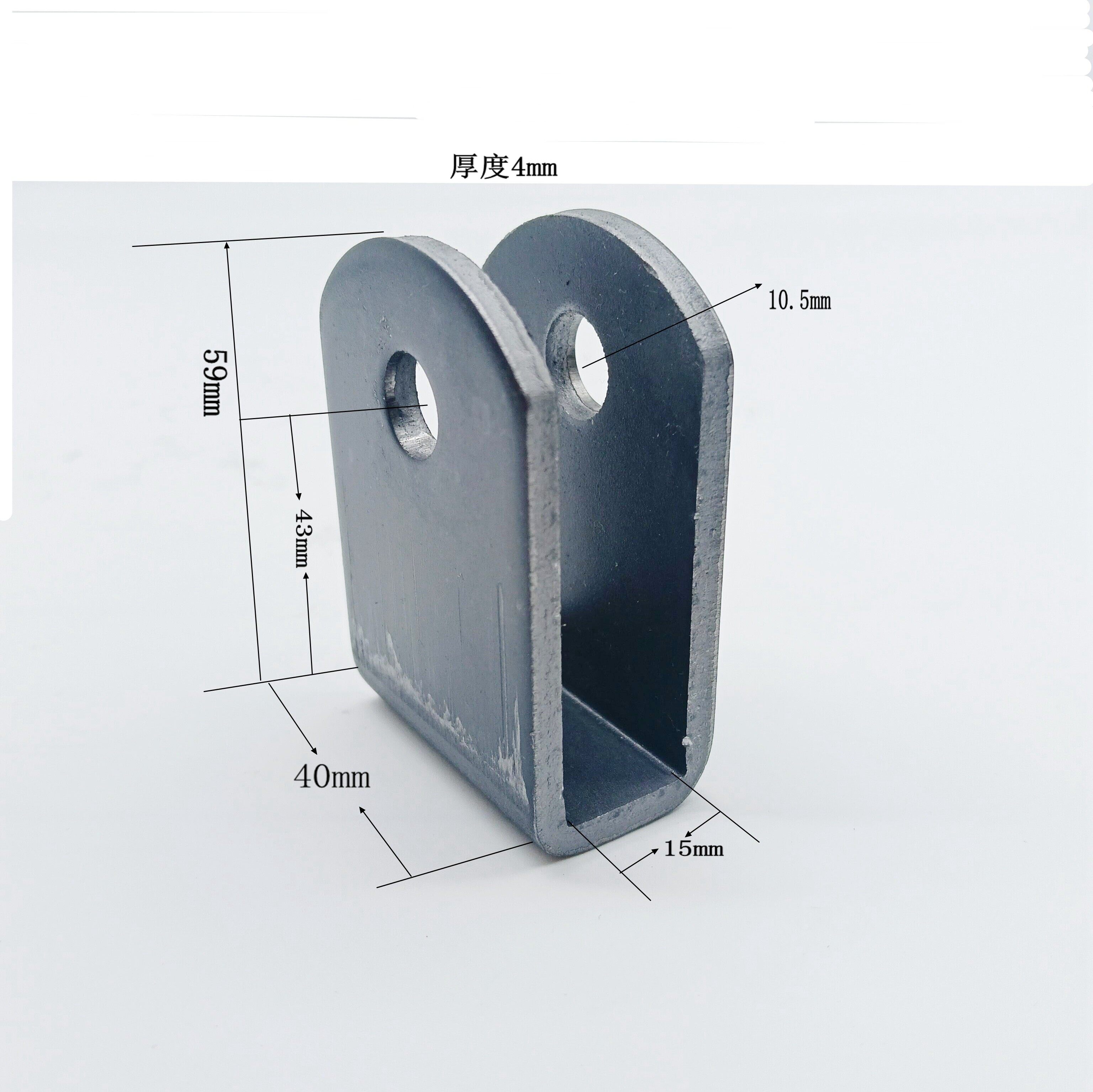 U型铁座安装固定夹板带孔支架4mm厚度金属连接件配件,五金/工具,组合件和连接副,淘宝优惠券,粉丝福利购,淘宝优惠卷