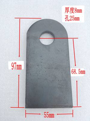 单片吊耳连接铁件钢板圆孔