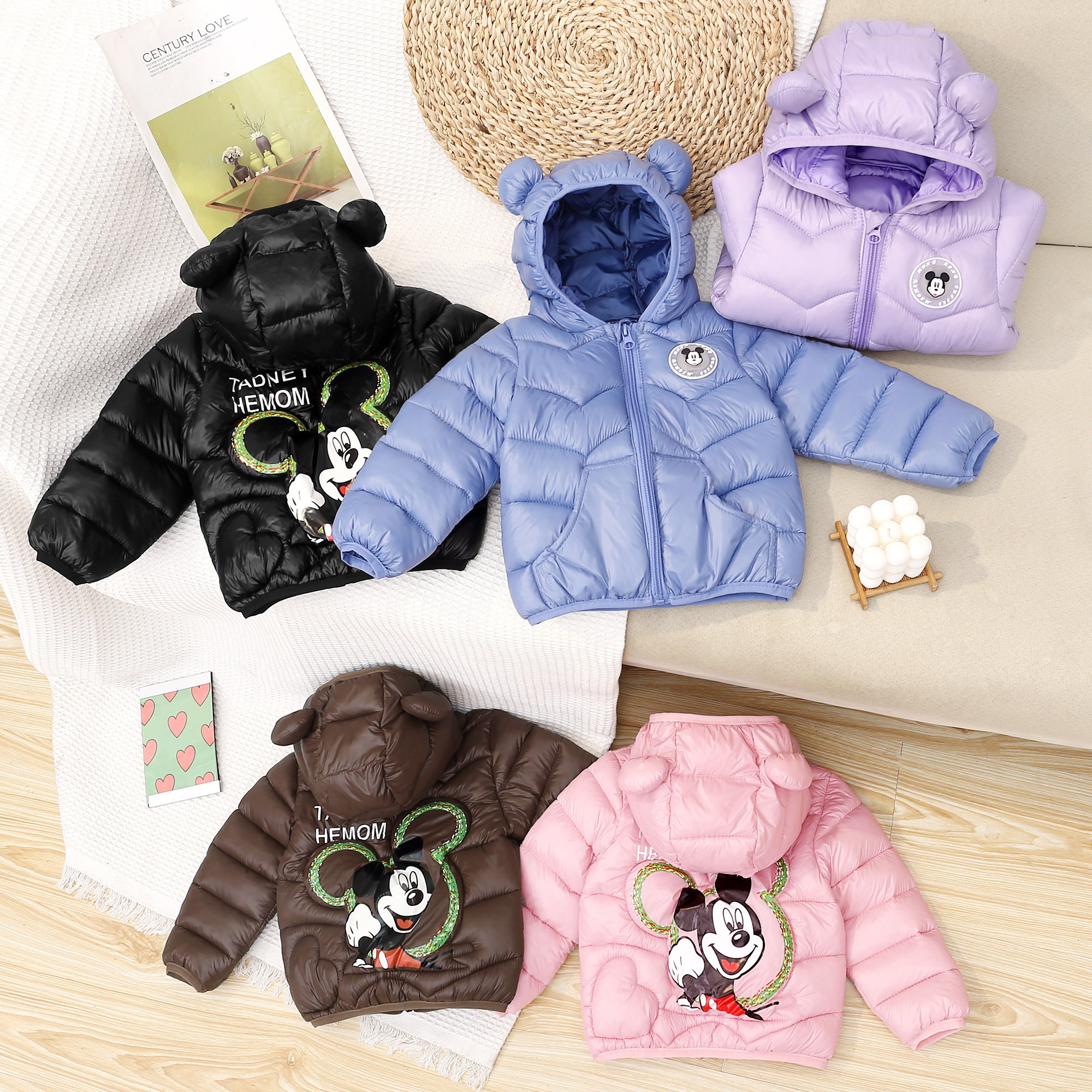 童装新款轻薄棉服中小童宝宝短款连帽棉袄男童女童可爱棉衣外套,童装/婴儿装/亲子装,棉袄/棉服,淘宝优惠券,粉丝福利购,淘宝优惠卷