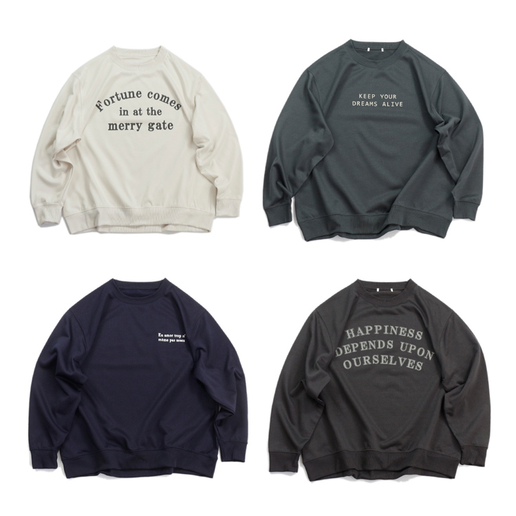 日单百搭圆领套头毛圈卫衣女款