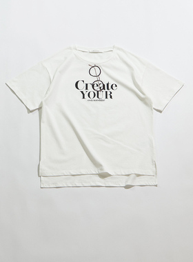 G521454 日本单 夏款简约百搭圆领套头短袖T恤 女款