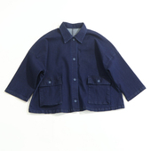 翻领牛仔外套女款 森林系宽松版 上衣 出口日单外贸春款 GBC132