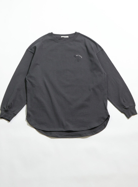 D521230 日本单 春款森林系百搭圆领套头长袖纯棉T恤 女款