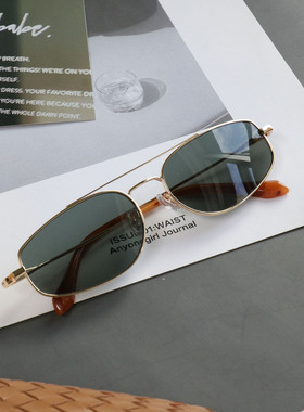 kaka复古猫眼茶色墨镜女男近视带度数开车防紫外线高级感防晒