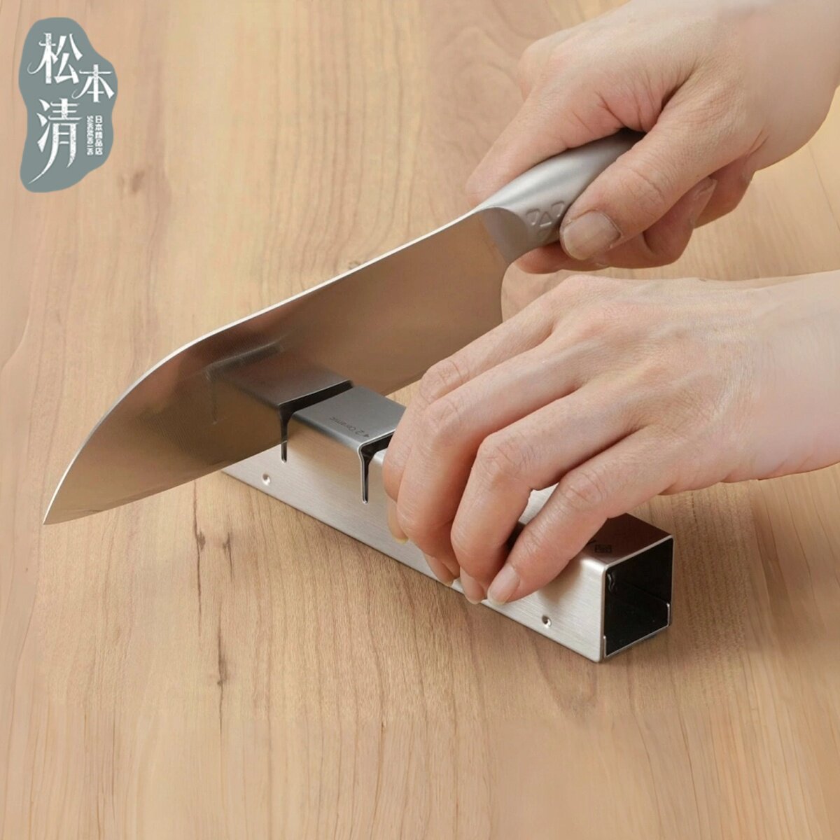 日本进口下村工业越匠分段式磨刀器家用磨刀石陶瓷研磨定角砥石