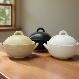 market万古烧土锅加厚炖锅日式 砂锅煲饭煮米饭锅 进口4th 日本原装