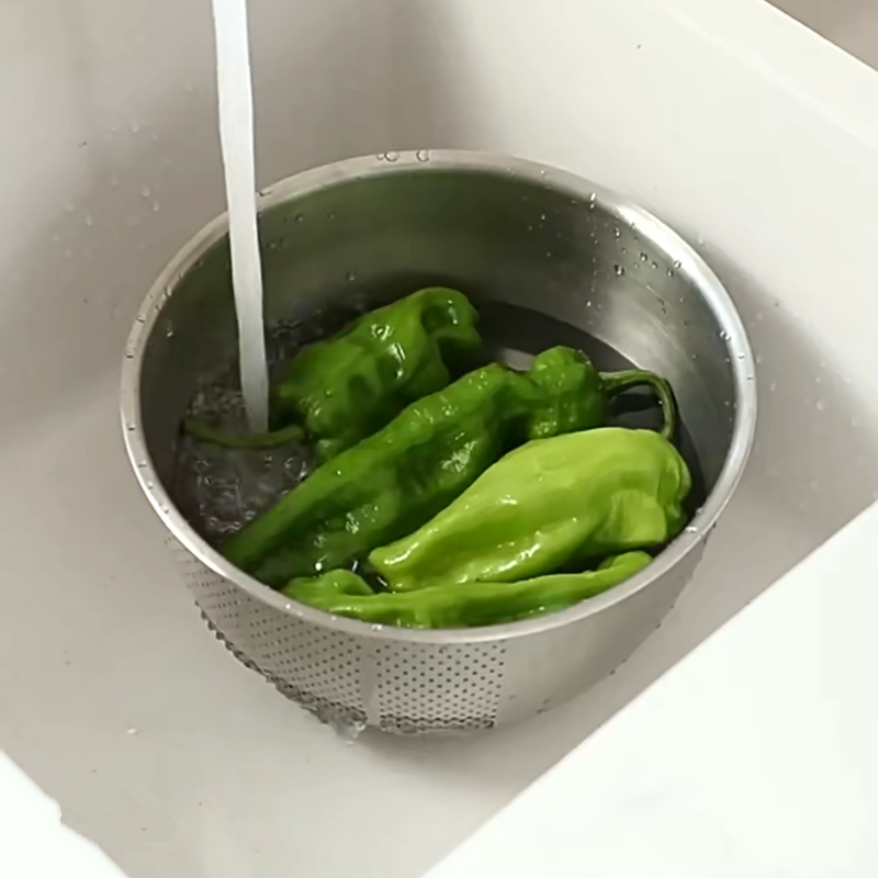 日本原装进口赖川淘米盆304不锈钢加厚厨房洗菜盆哑光拉丝工艺