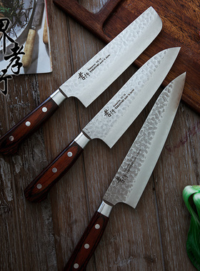 日本进口堺孝行菜刀33层大马士革VG10家用厨房刀切菜切肉刀