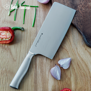 日本原装进口柳宗理不锈钢大菜刀家用厨房传统切菜刀一体成型拍蒜