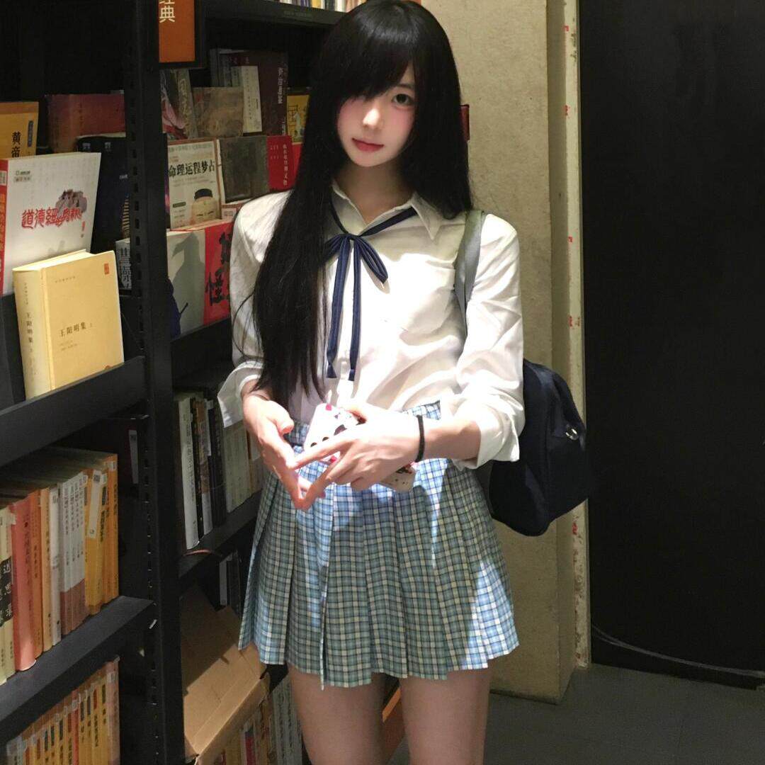 新款jk制服秋冬内基础款百搭纯色长袖衬衫学生校供感学院叠穿女生