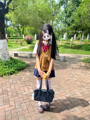 套装原创日系jk制服开衫背心无袖针织衫马甲叠穿上衣短袖白衬衣女