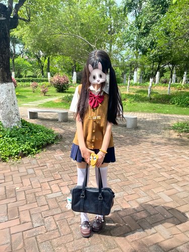 套装原创日系jk制服开衫背心无袖针织衫马甲叠穿上衣短袖白衬衣女