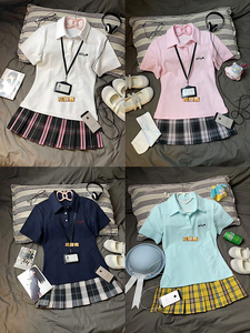 JK制服原创正版Polo衫夏季新品日系学院风收腰刺绣短袖校供感上衣
