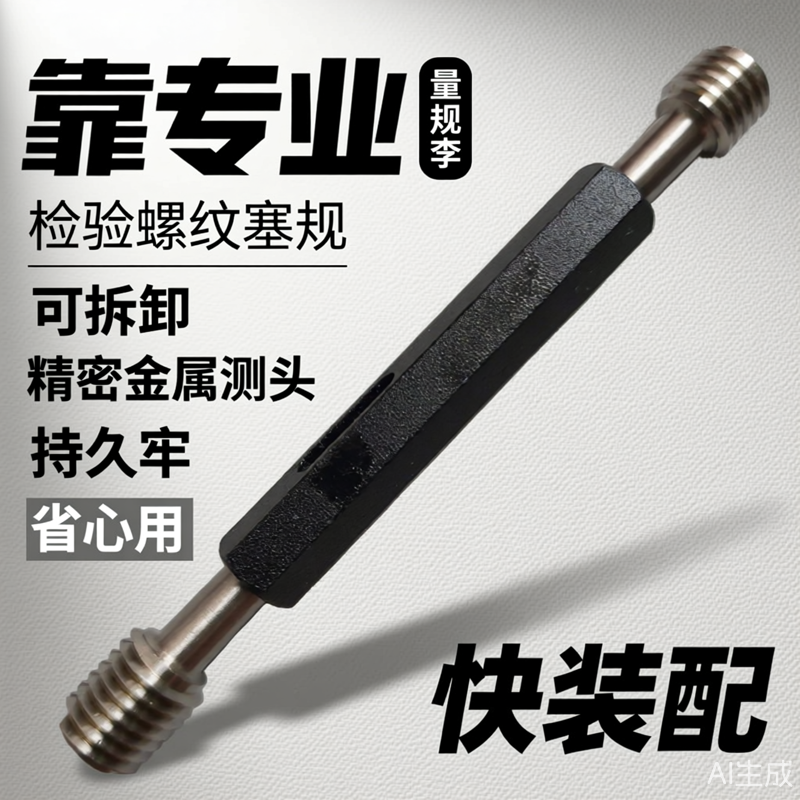 公制英制美制德制螺纹塞规左旋牙规通止规2B 3B 4H 5H 6G 8H 6F G