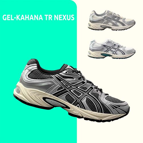 ASICS正品!金属质感网面透气潮鞋