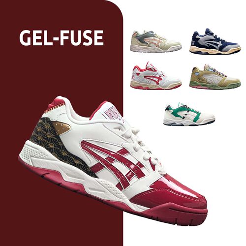 Asics正品!秋冬红白男女老爹鞋
