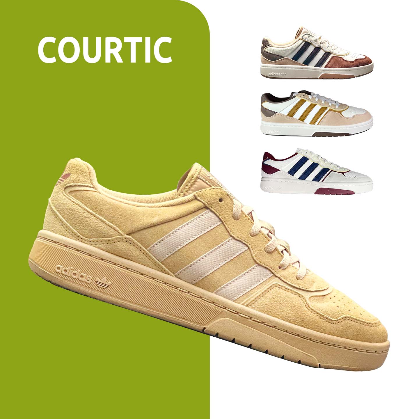 Adidas正品！复古小麦色男板鞋